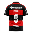 Manto Flamengo Jogo 1 Adidas 2026 – Com Kit Patrocínio – Pedro 9